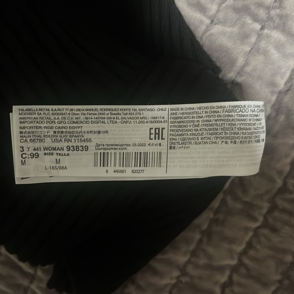 NWT MANGO ribbed knit dress black size MEDIUM - Picture 11 of 11